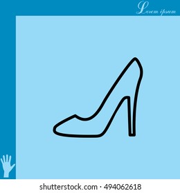 heel shoes icon 
