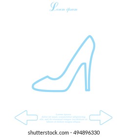 heel shoes icon 