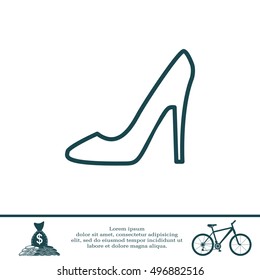 heel shoes icon 