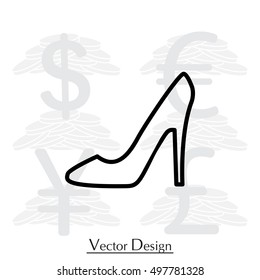 heel shoes icon 