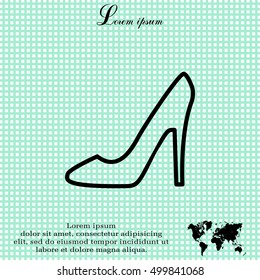 heel shoes icon 