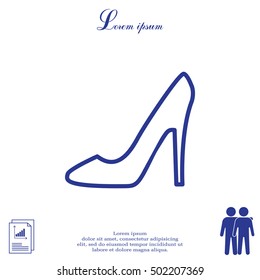 heel shoes icon 
