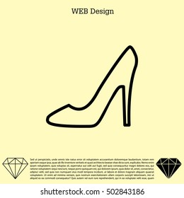 heel shoes icon 