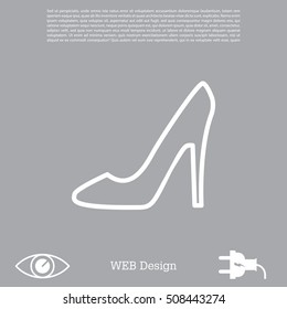 heel shoes icon 