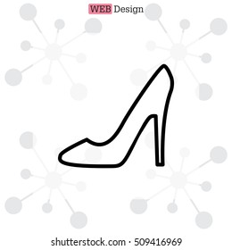 heel shoes icon 