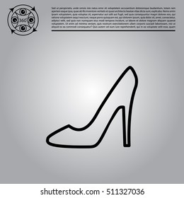 heel shoes icon 