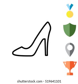 heel shoes icon 