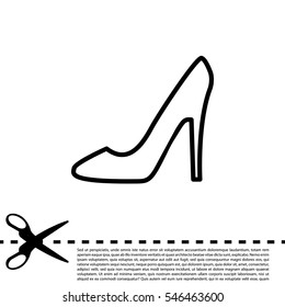 heel shoes icon 