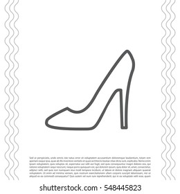 heel shoes icon 