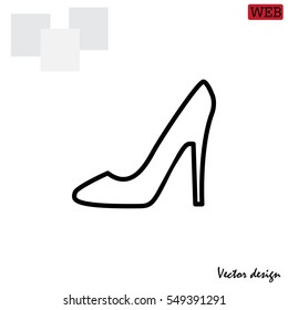heel shoes icon 