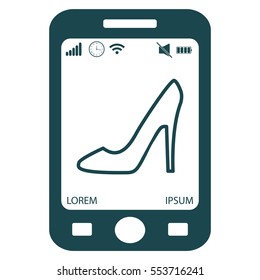 heel shoes icon 