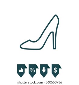 heel shoes icon 