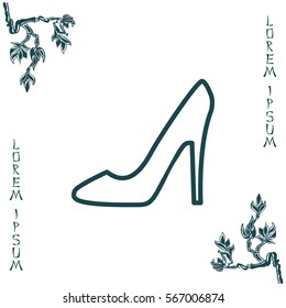 heel shoes icon 