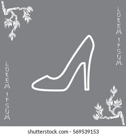 heel shoes icon 