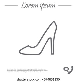 heel shoes icon 