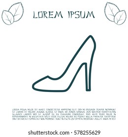 heel shoes icon 