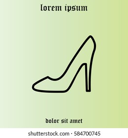 heel shoes icon 