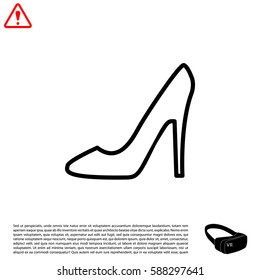 heel shoes icon 