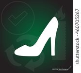 heel shoes - vector icon