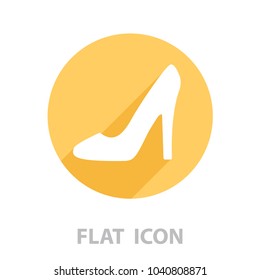 heel shoes - vector icon