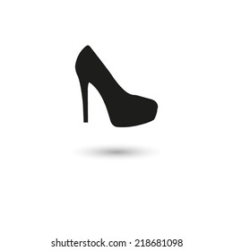  heel shoes - vector icon