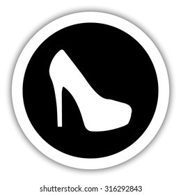  heel shoes  - vector icon