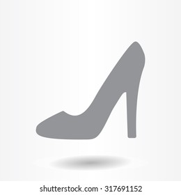 heel shoes - vector icon
