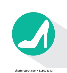 heel shoes - vector icon