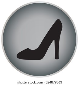 heel shoes - vector icon
