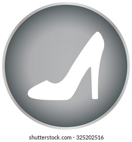 heel shoes - vector icon
