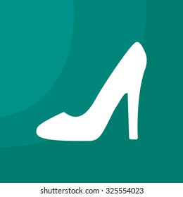 heel shoes - vector icon