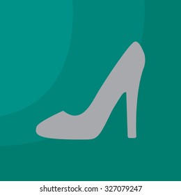 heel shoes - vector icon