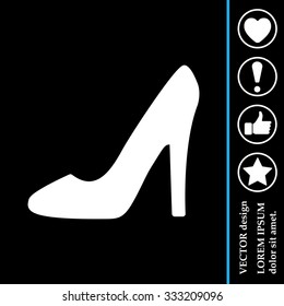 heel shoes - vector icon