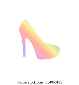 heel shoes  - vector icon