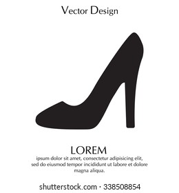 heel shoes - vector icon