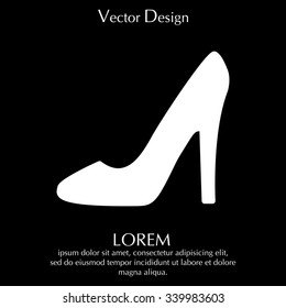 heel shoes - vector icon