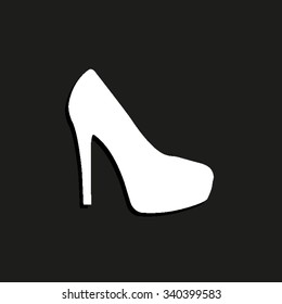 heel shoes - vector icon
