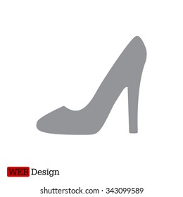 heel shoes - vector icon