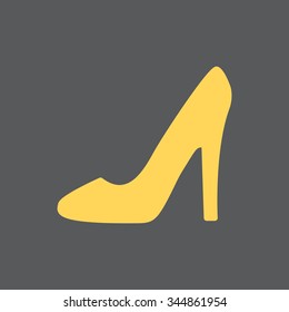 heel shoes - vector icon