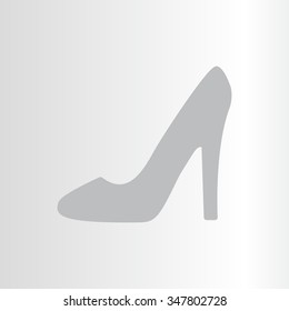 heel shoes - vector icon