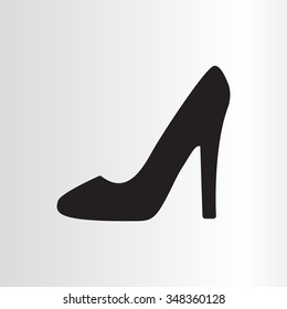 heel shoes - vector icon