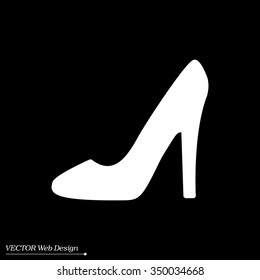 heel shoes - vector icon