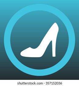 heel shoes - vector icon