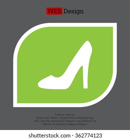 heel shoes - vector icon