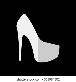 heel shoes  - vector icon