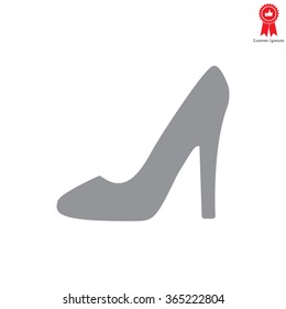 heel shoes - vector icon