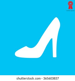 heel shoes - vector icon