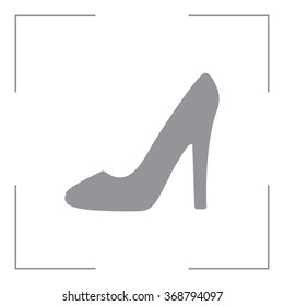 heel shoes - vector icon