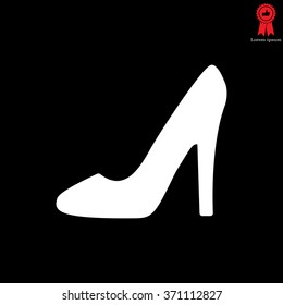heel shoes - vector icon