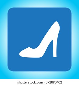 heel shoes - vector icon